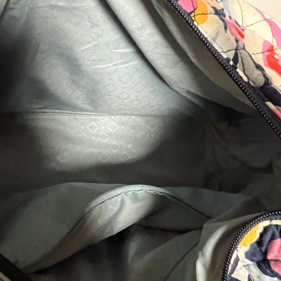 Vera Bradley Vibrant Pink & Yellow Shoulder Bag Adjustable Strap and Wallet - Picture 5 of 8